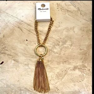 Madewell Chain Tassel Bag Charm
Gold Tone NWT